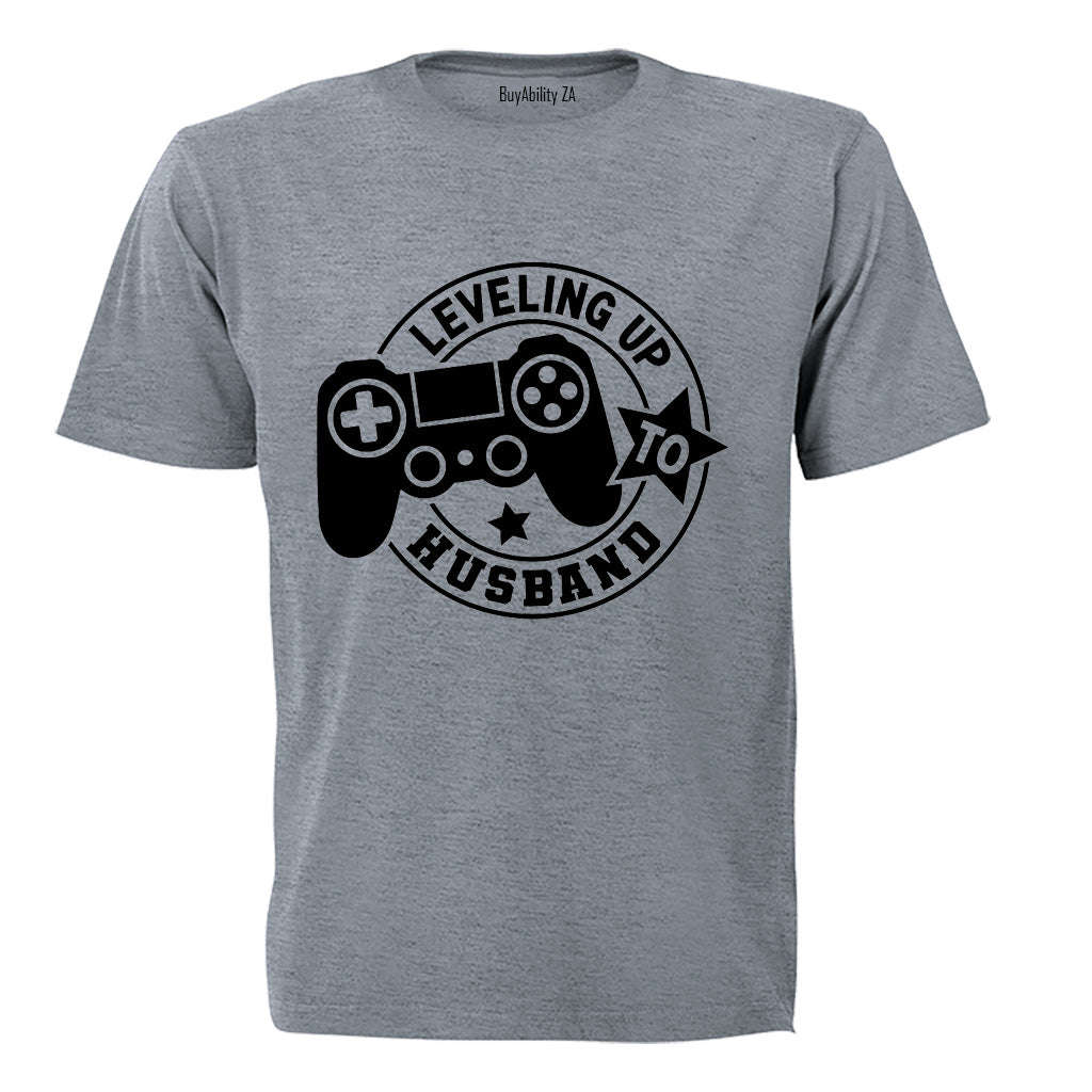 Leveling Up To Husband - Adults - T-Shirt