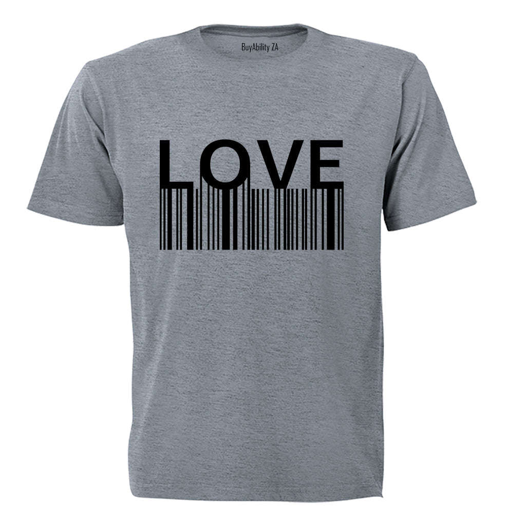 Love Barcode - Valentine - Adults - T-Shirt