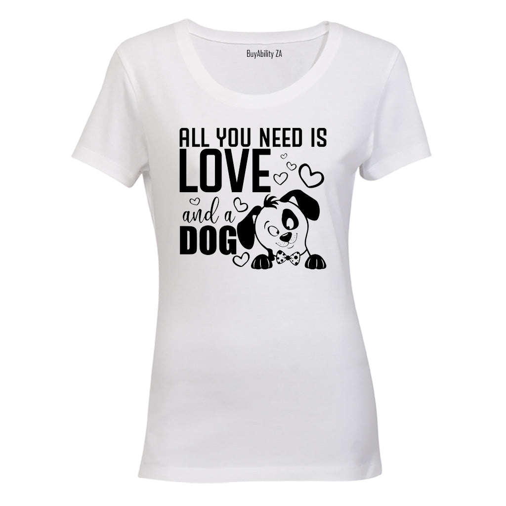 Love & A Dog - Ladies - T-Shirt