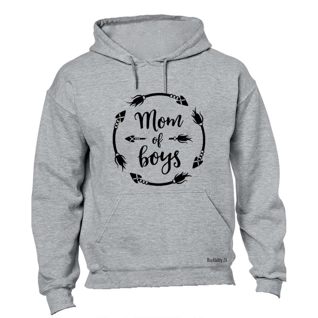 Mom of Boys - Circular - Hoodie