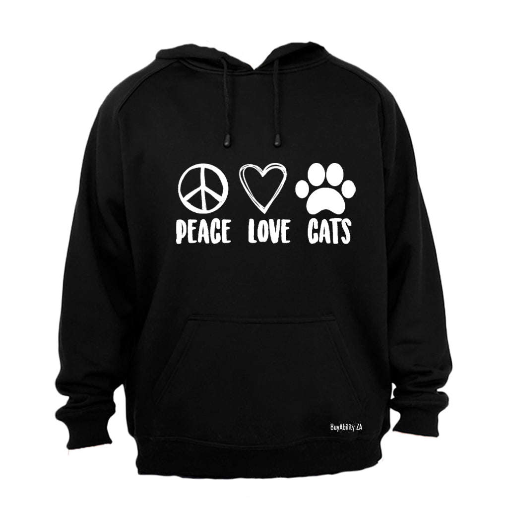 Peace. Love. Cats - Hoodie