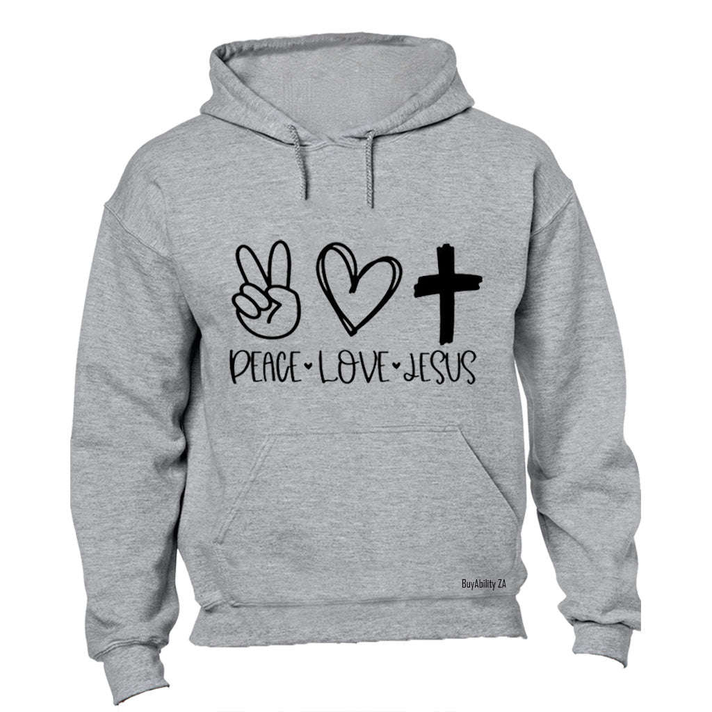 Peace. Love. Jesus - Hoodie