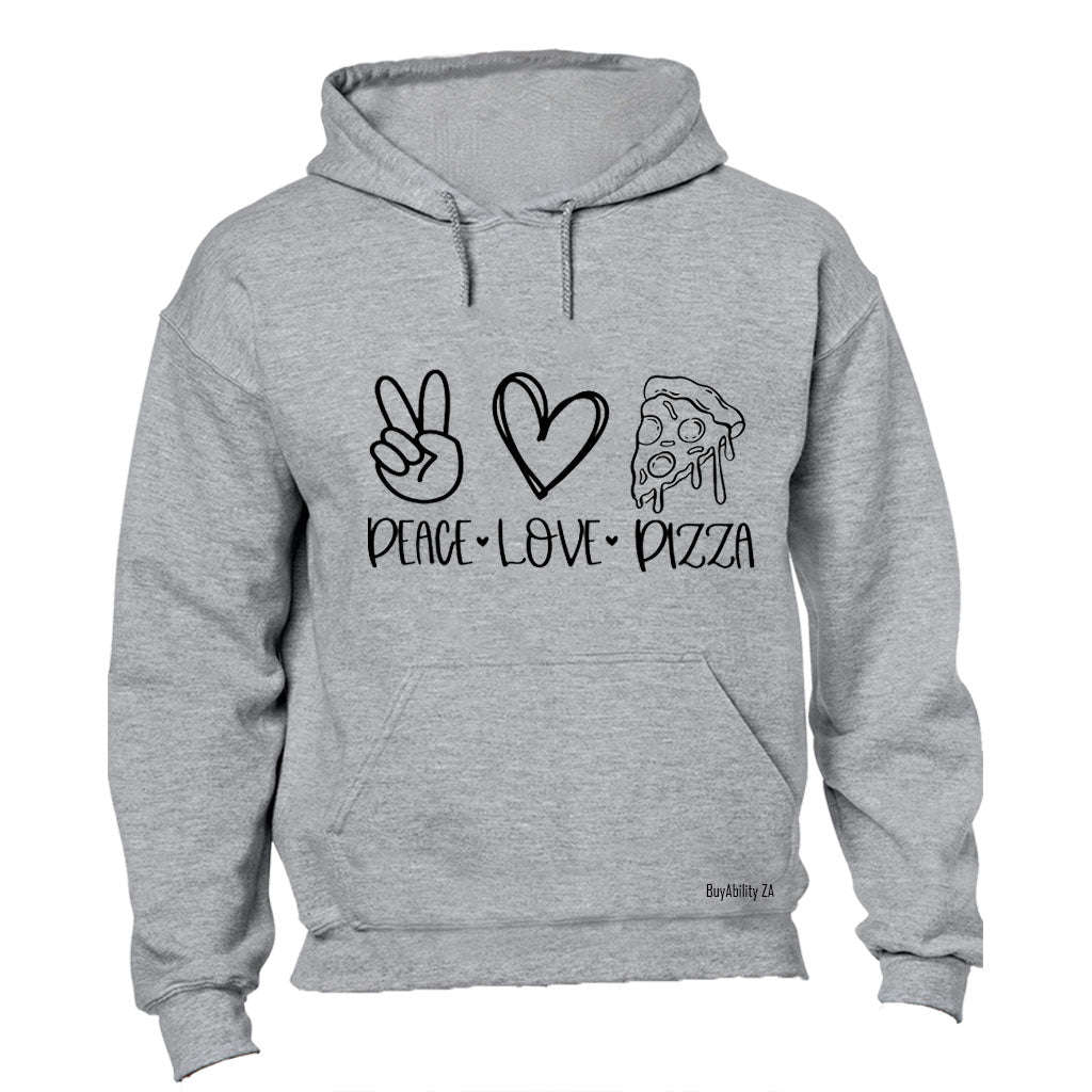 Peace. Love. Pizza - Hoodie