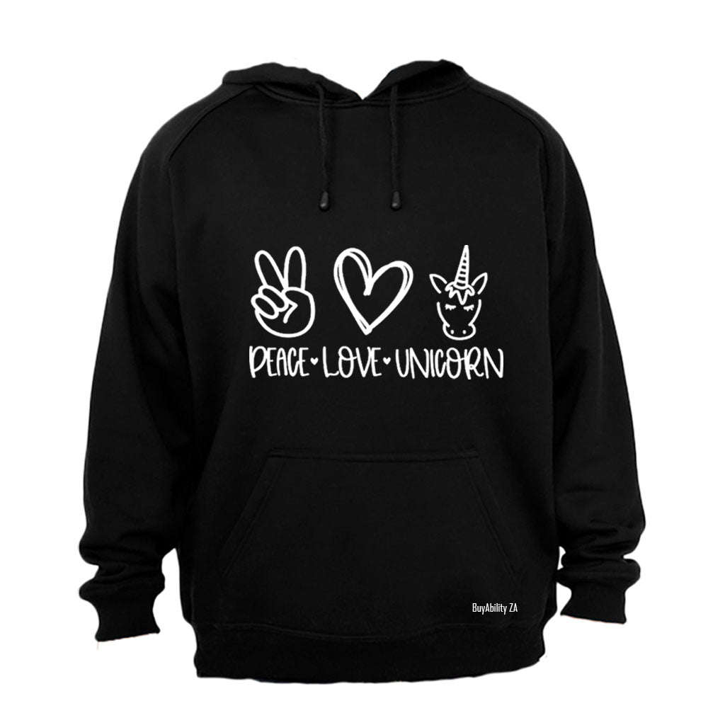 Peace. Love. Unicorn - Hoodie