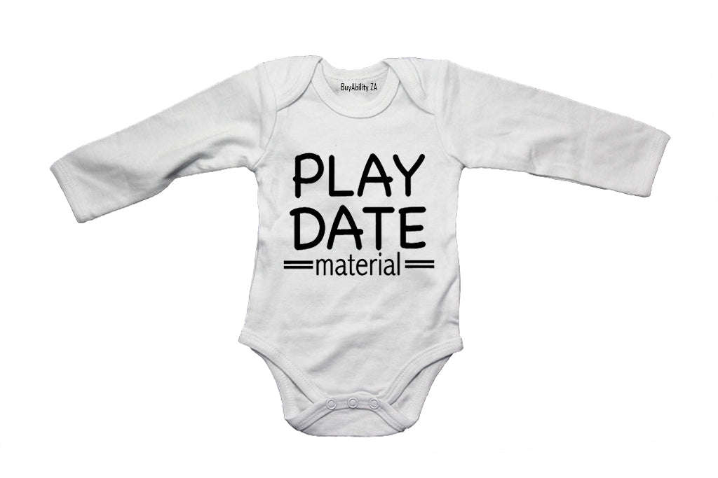 Play Date Material - Baby Grow