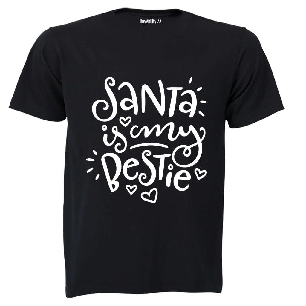 Santa Is My Bestie - Christmas - Kids T-Shirt