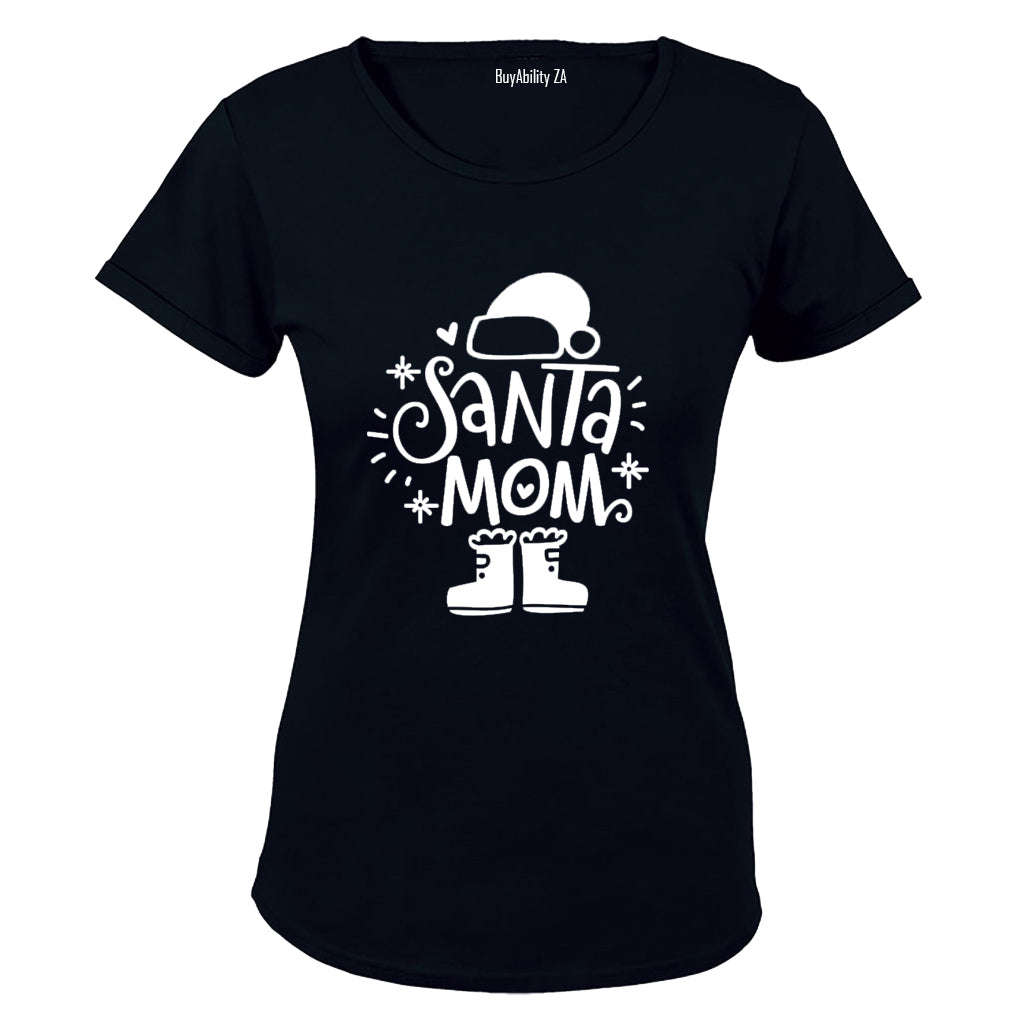 Santa Mom - Christmas - Ladies - T-Shirt