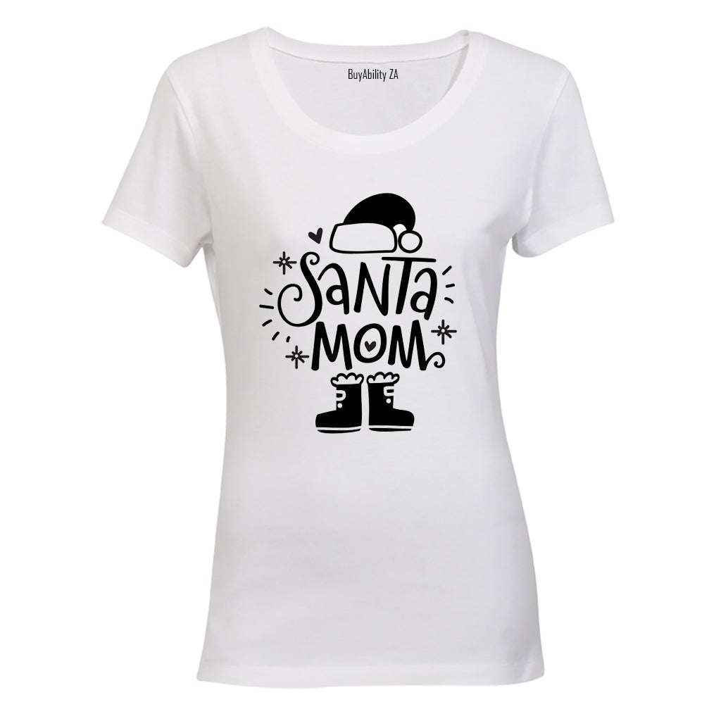 Santa Mom - Christmas - Ladies - T-Shirt