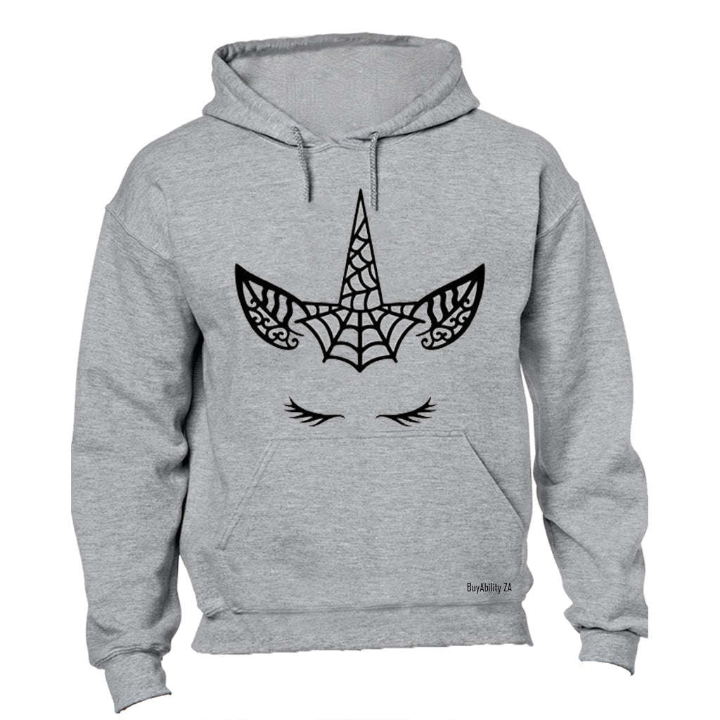 Spiderweb Unicorn - Halloween - Hoodie