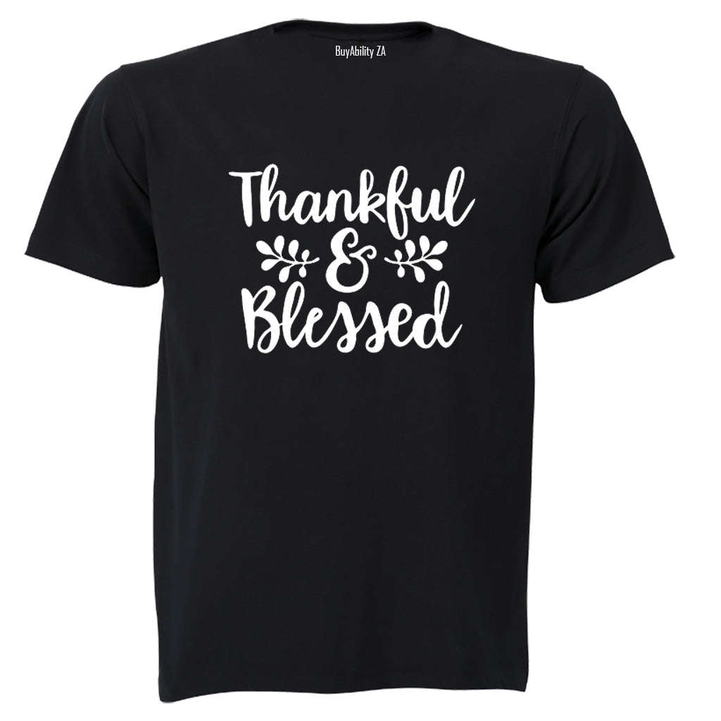 Thankful & Blessed - Adults - T-Shirt
