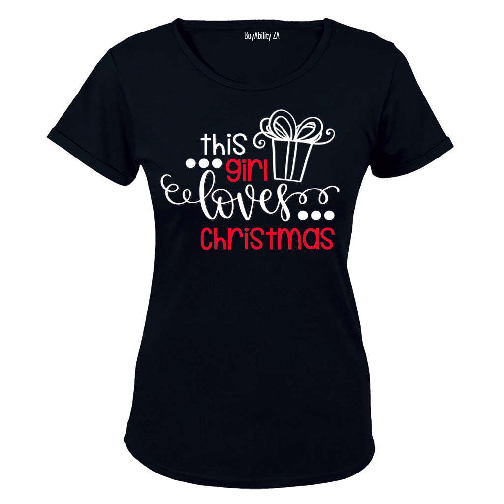 This Girl Loves Christmas - Ladies - T-Shirt