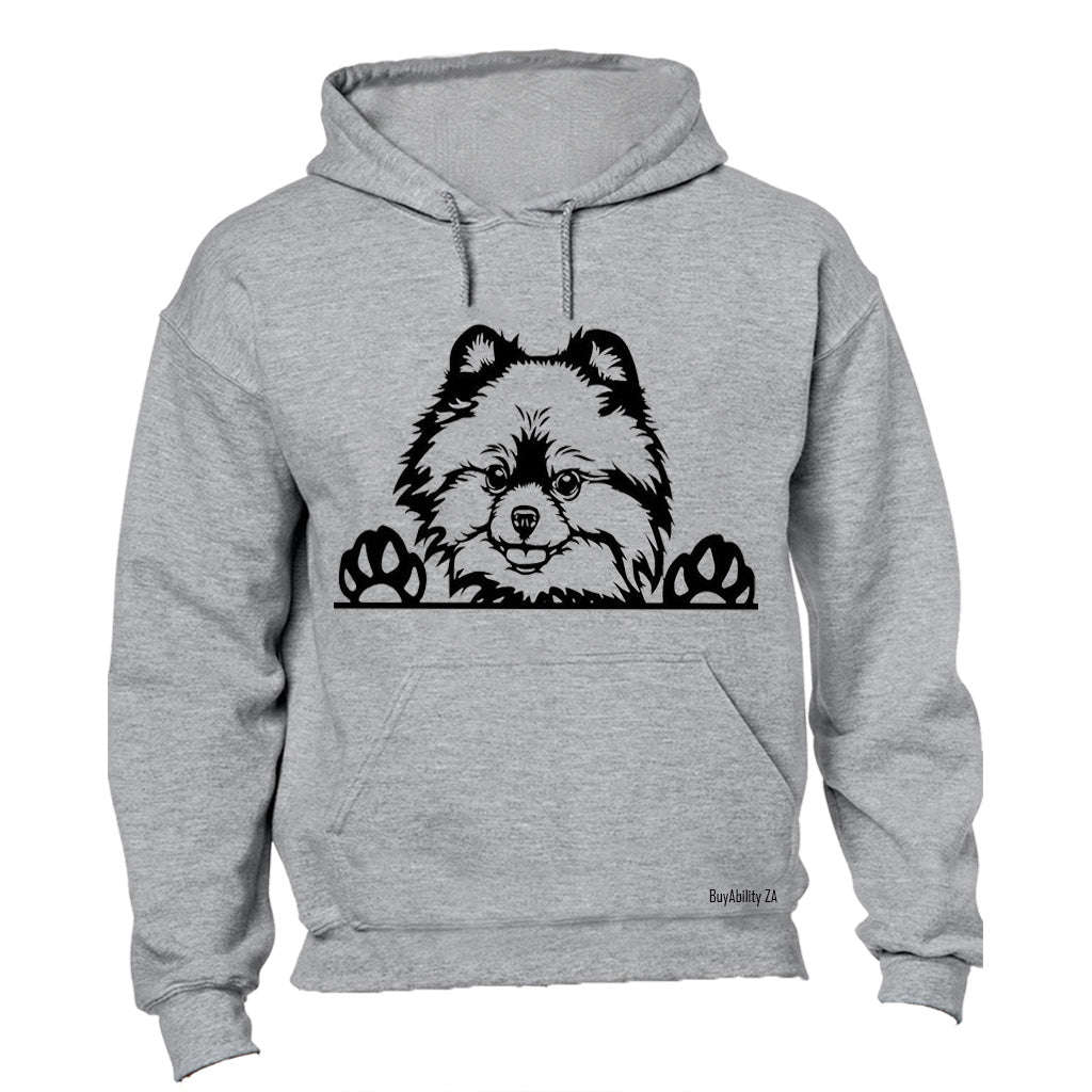 Toy Pomeranian - Peeking Dog - Hoodie