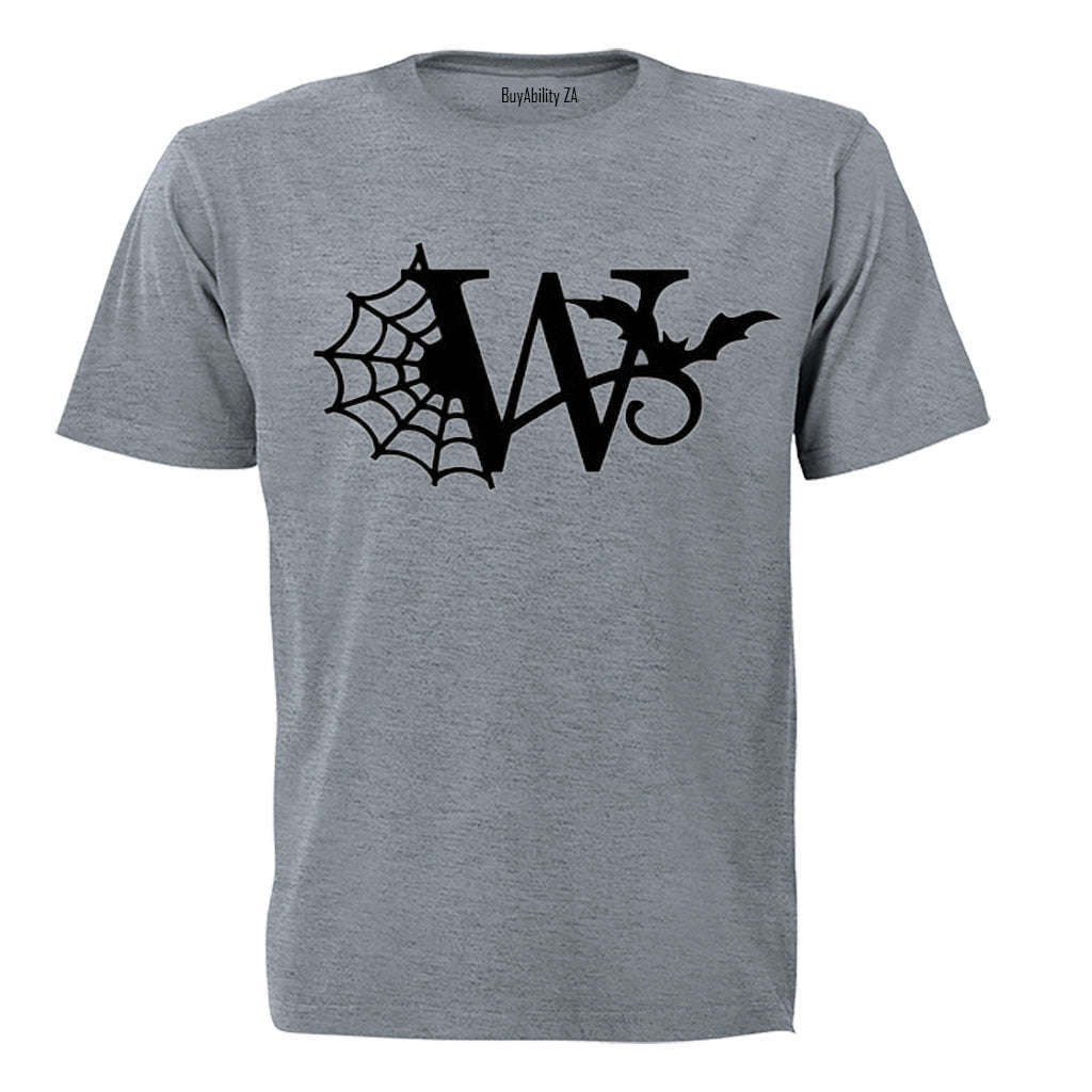 W - Halloween Spiderweb - Kids T-Shirt