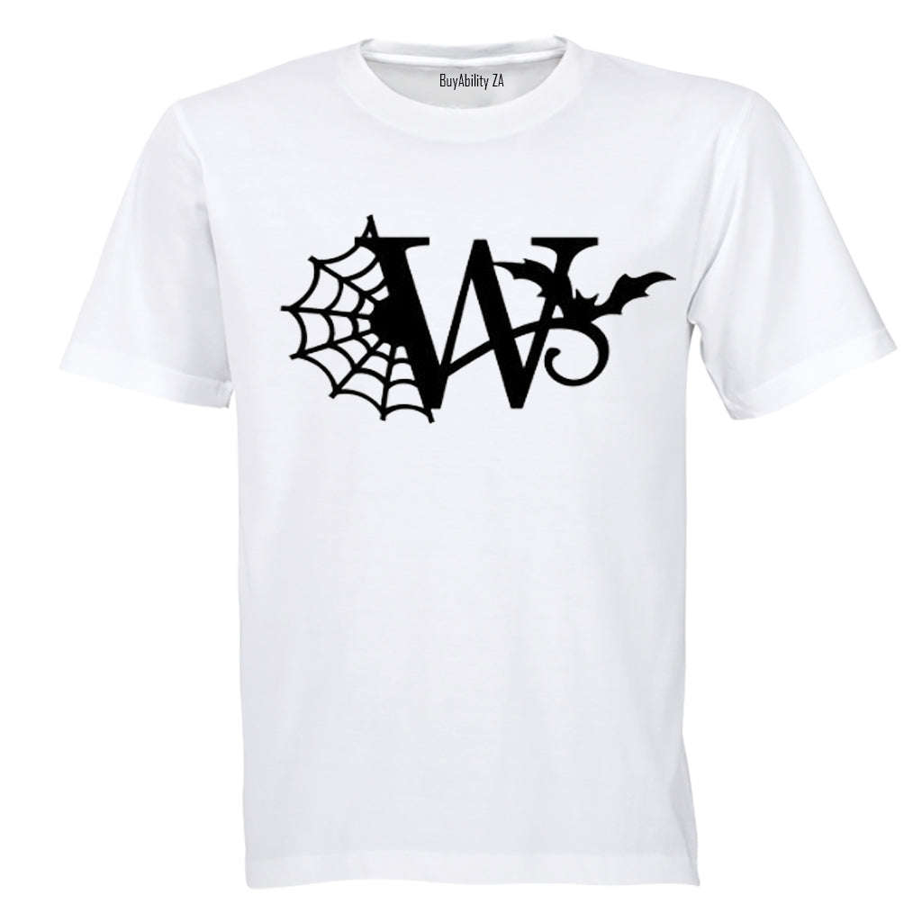 W - Halloween Spiderweb - Kids T-Shirt