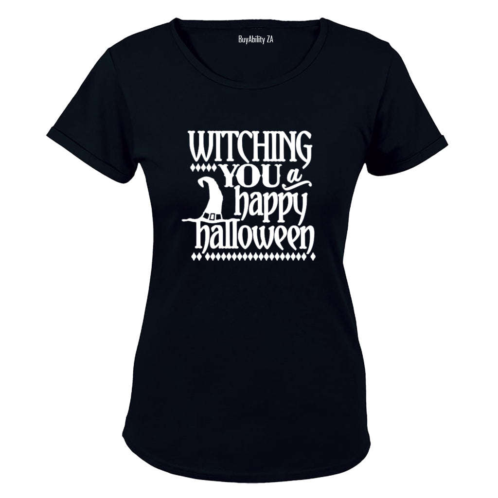 Witching you a Happy Halloween! - Ladies - T-Shirt