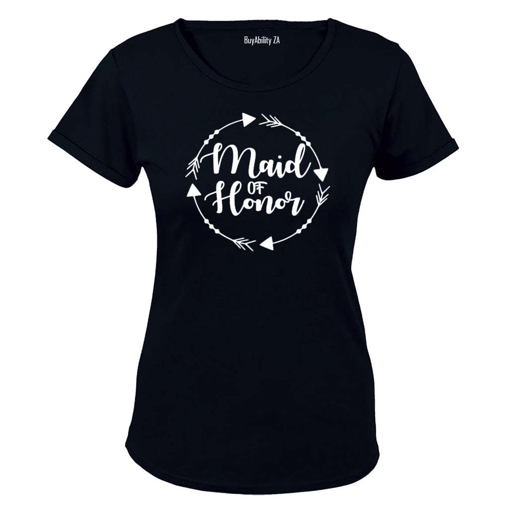 Maid of Honor - Circular Design - Ladies - T-Shirt