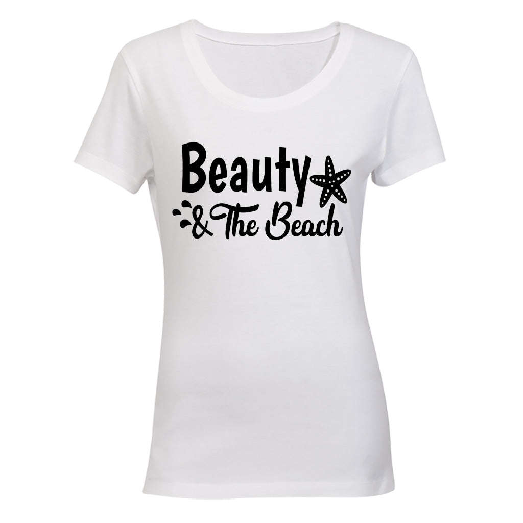 Beauty & The Beach - Ladies - T-Shirt - M / Black / Short