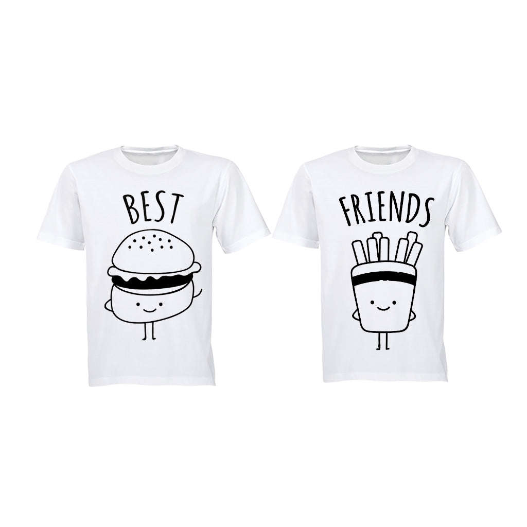 Best Friends - Burger and Fries - Twin Tees - Adults