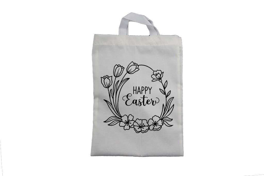 Easter Floral Egg - Easter Bag