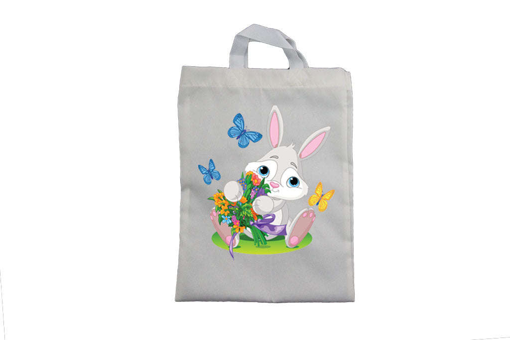 Easter Bunny - Flowers- Easter Bag