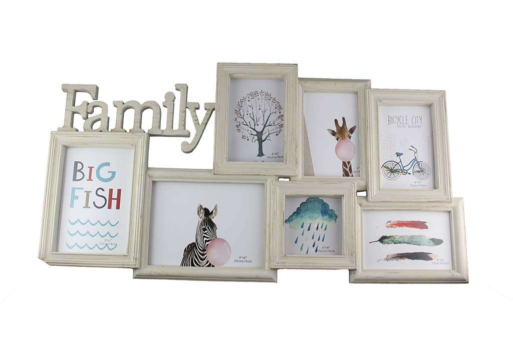 Large Family Photo Frame with space for 7 Photos (650mm x 340mm)