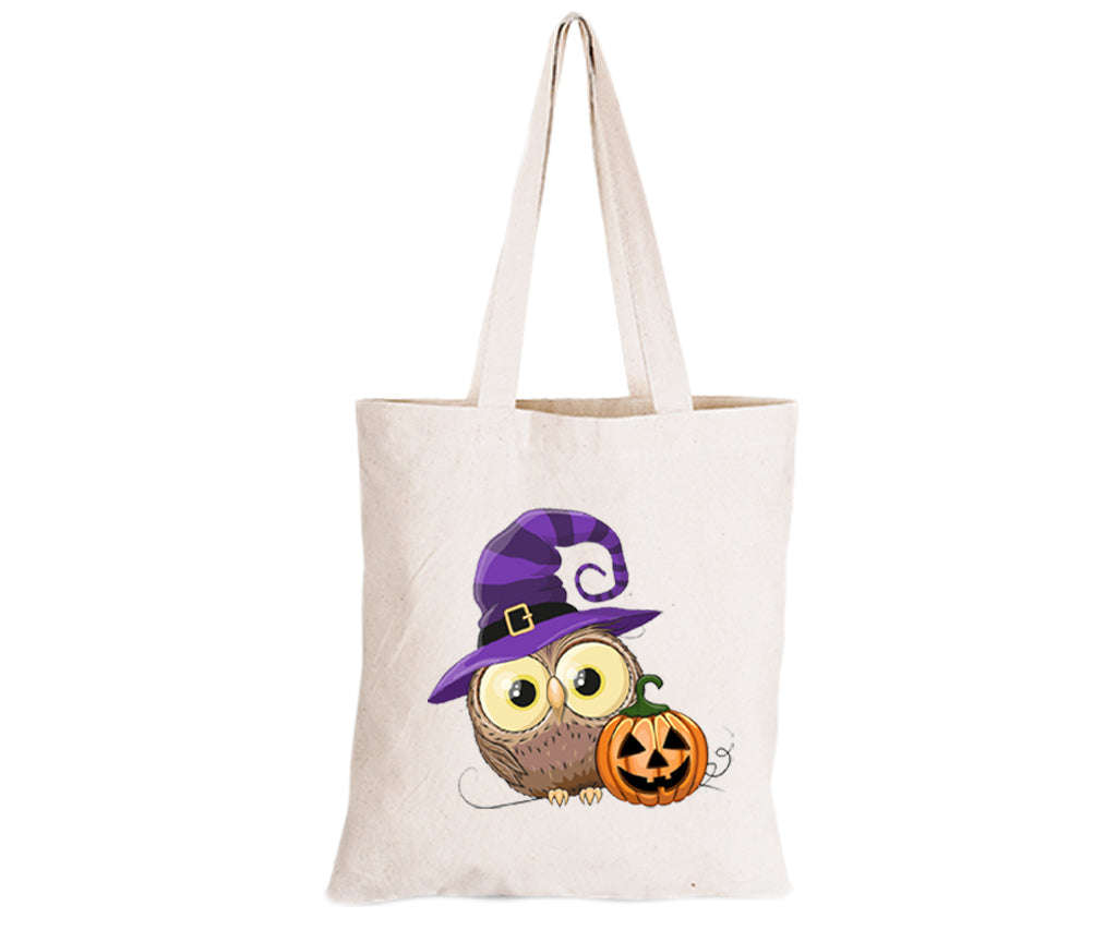 Halloween Owl - Eco-Cotton Natural Fibre Bag