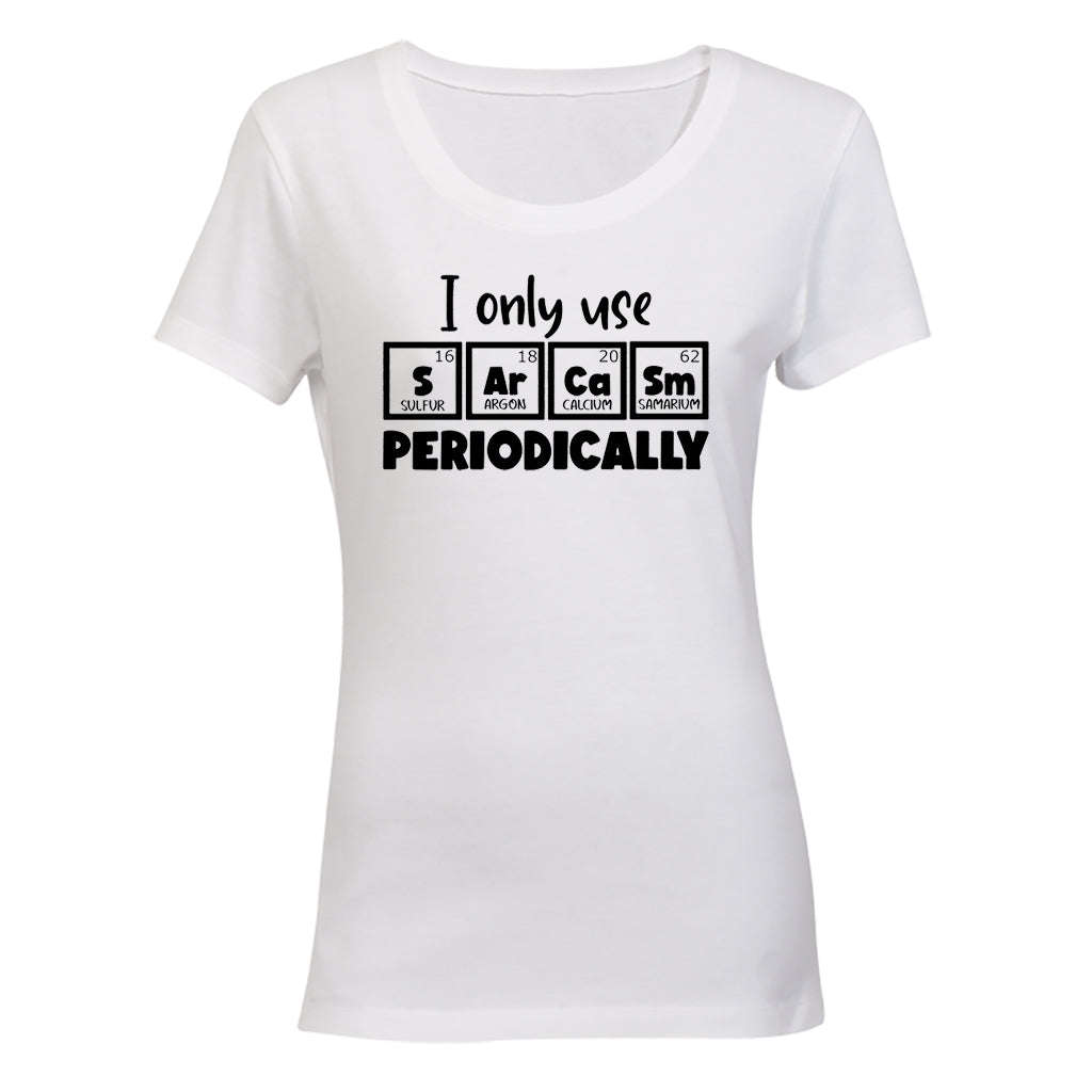 Sarcasm Periodically - Ladies - T-Shirt - M / Black / Short