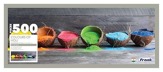 Colours of Holi Panorama 500 Piece Puzzle