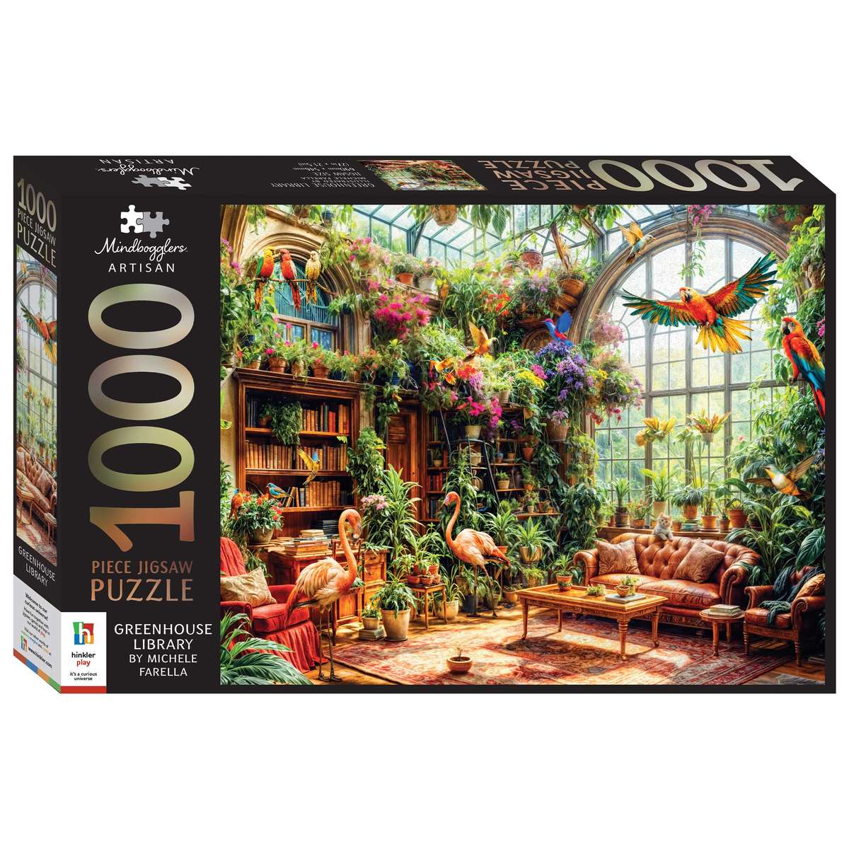 Mindbogglers Artisan 1000 Piece Jigsaw : Greenhouse Library