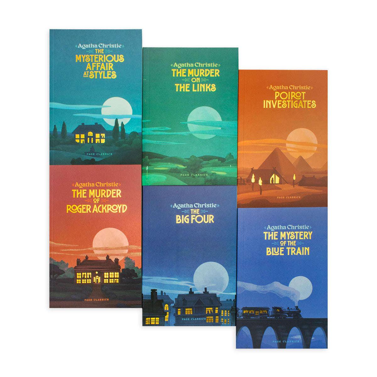 Agatha Christie Poirot 6 Book Box Set