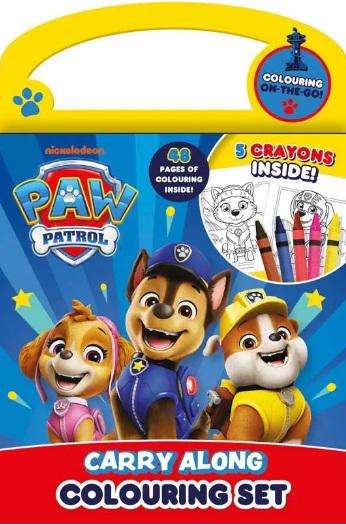 Paw Patrol Along Colouring Set With 5 Crayons Pack