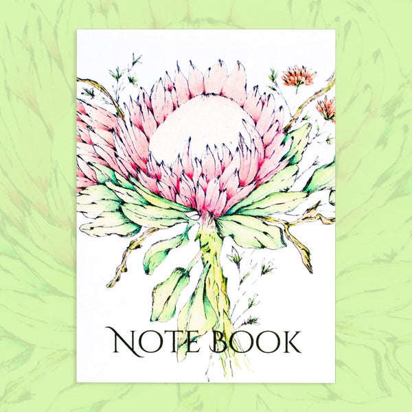 Notebook A7 King Protea In Fynbos