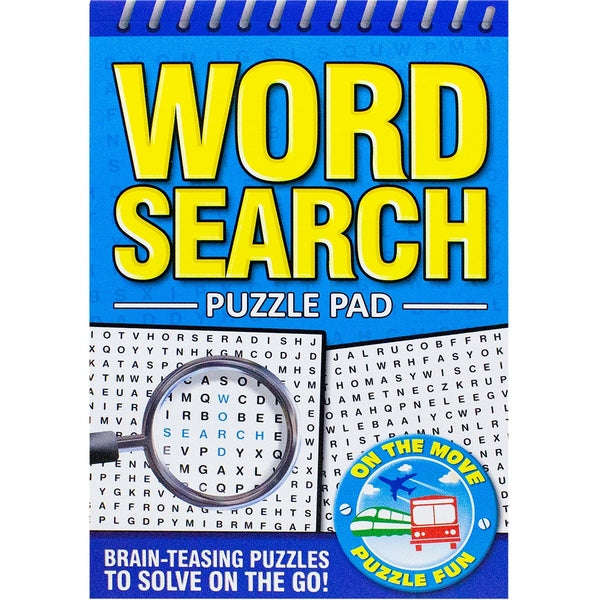 Word Search Blue Puzzle Pad