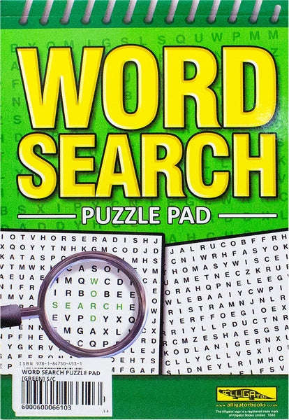 Word Search Green Puzzle Pad