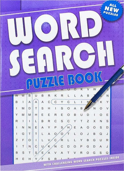 Word Search Puzzle Book (Purple)