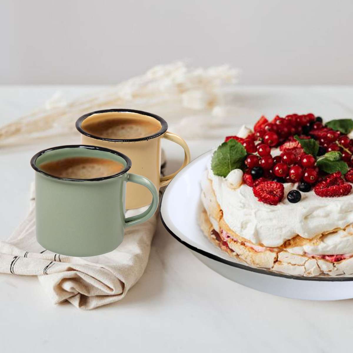 New World Enamel Mug Plain/Decorative