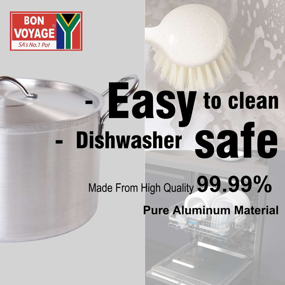 Bon Voyage Heavy Duty Catering Pots Stew Pan Stockpot Set NC3