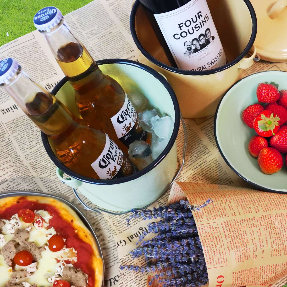 New World Enamel Billy Can Plain/Decorated