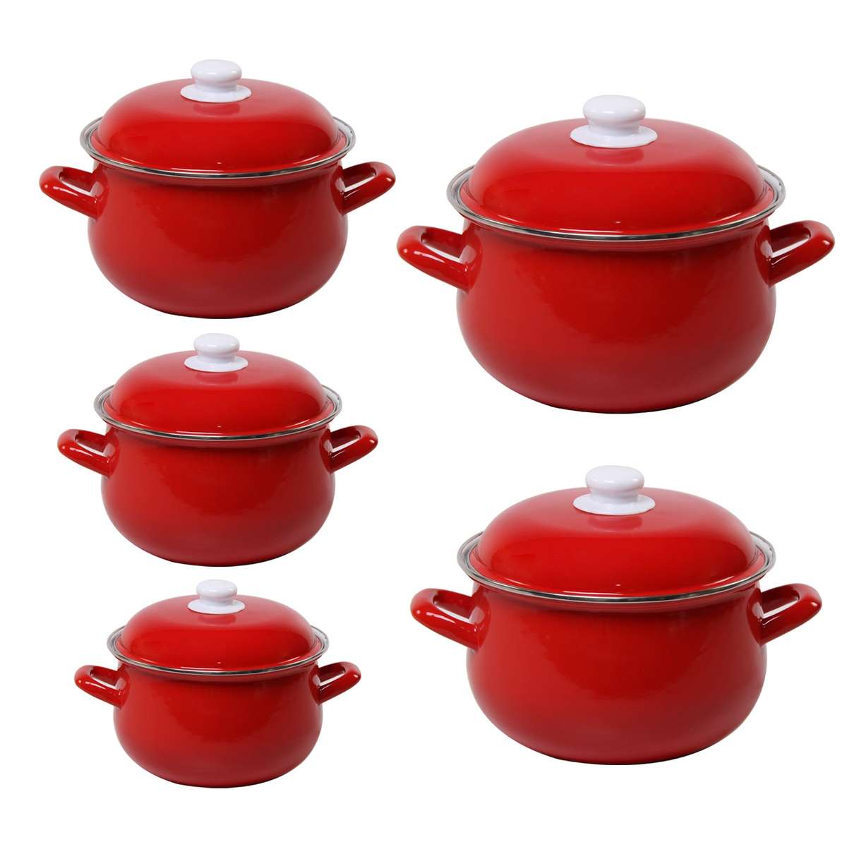 Agate Enamel Red Stockpot Stew Pot Casserole