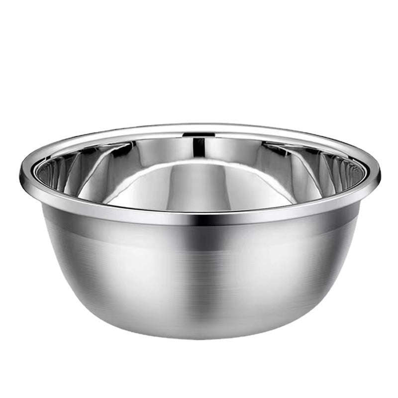 Stainless Steel Wide Edge Deep Mixing Bowl