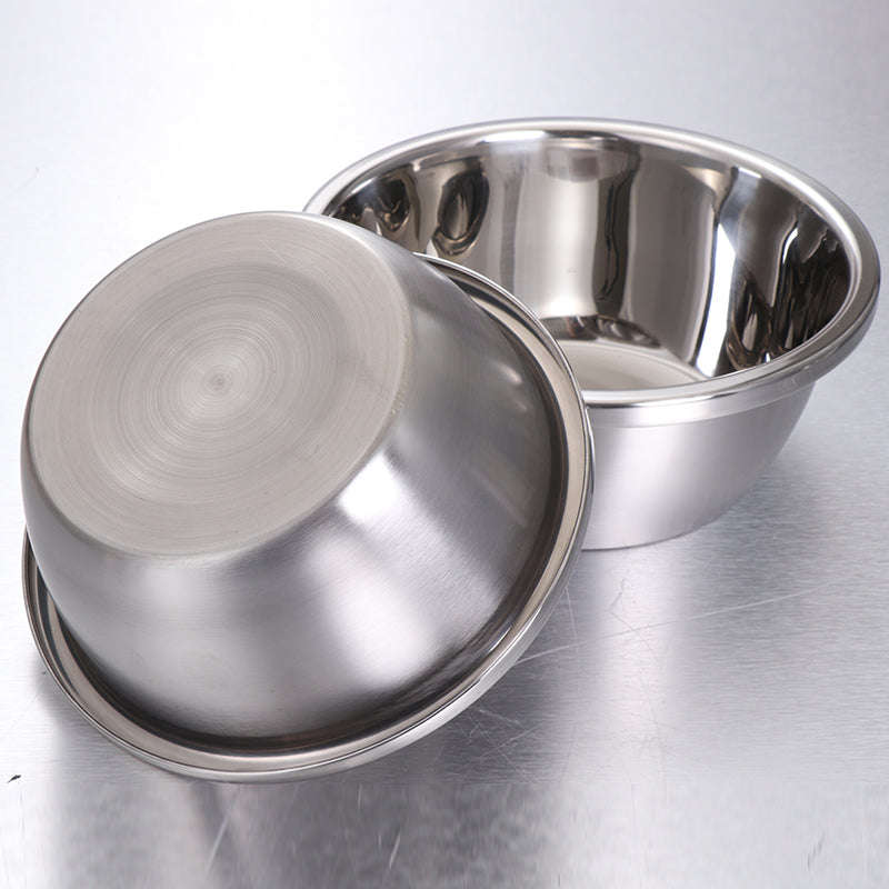 Stainless Steel Wide Edge Deep Mixing Bowl