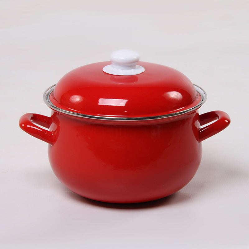 Agate Enamel Red Stockpot Stew Pot Casserole