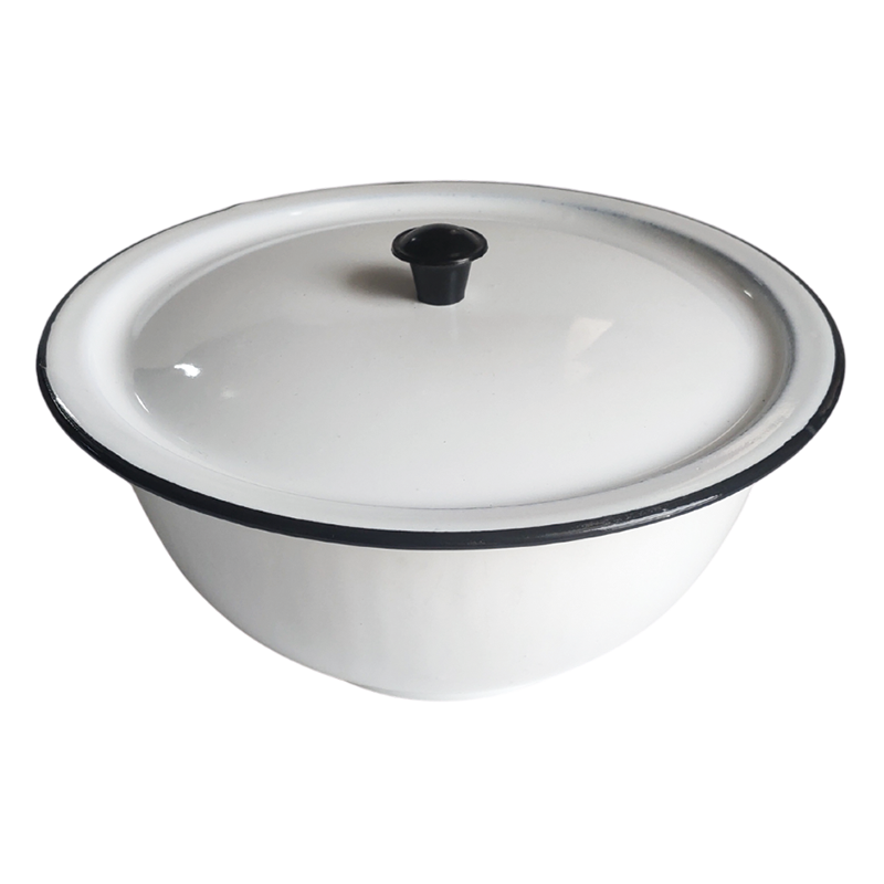 New World Enamel Footed Bowl Plain/Decorated