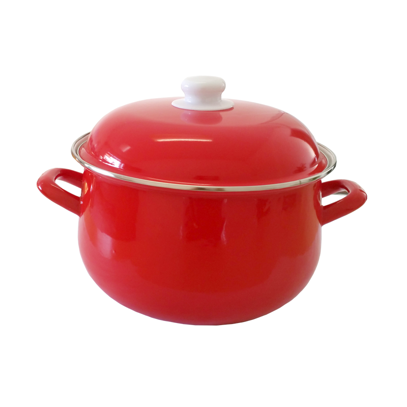 Agate Enamel Red Stockpot Stew Pot Casserole