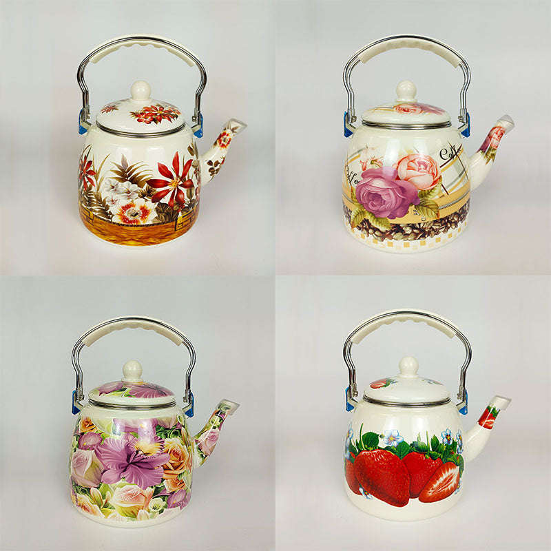 Agate Royal Enamel Tea Pot Teapot with Strainer 3.3LT