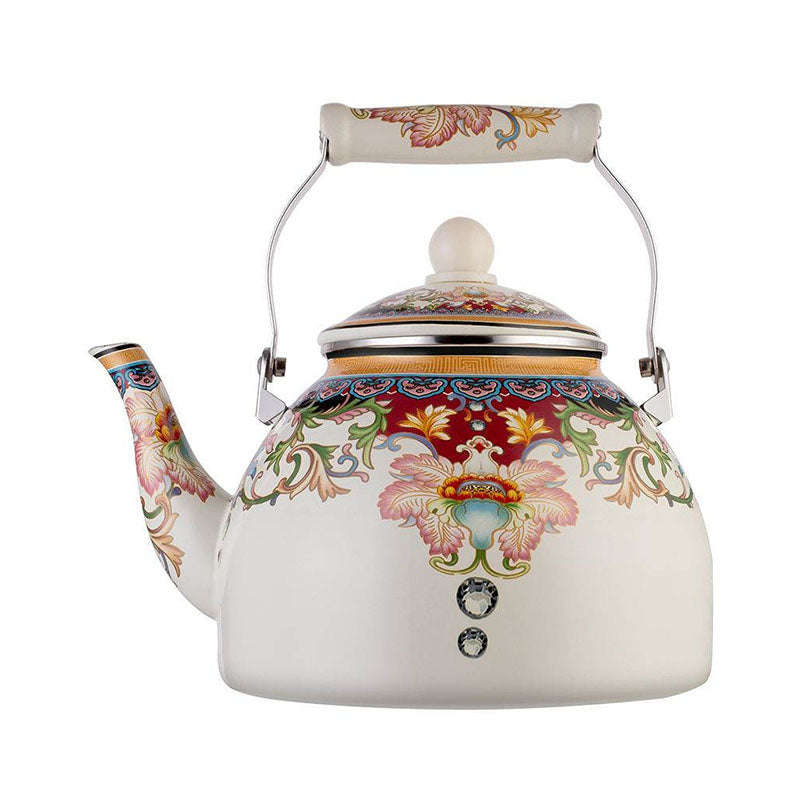 Agate Royal Enamel Tea Pot Classic Flower 1.5LT/2.0LT/2.5LT/4.0LT (no strainer)