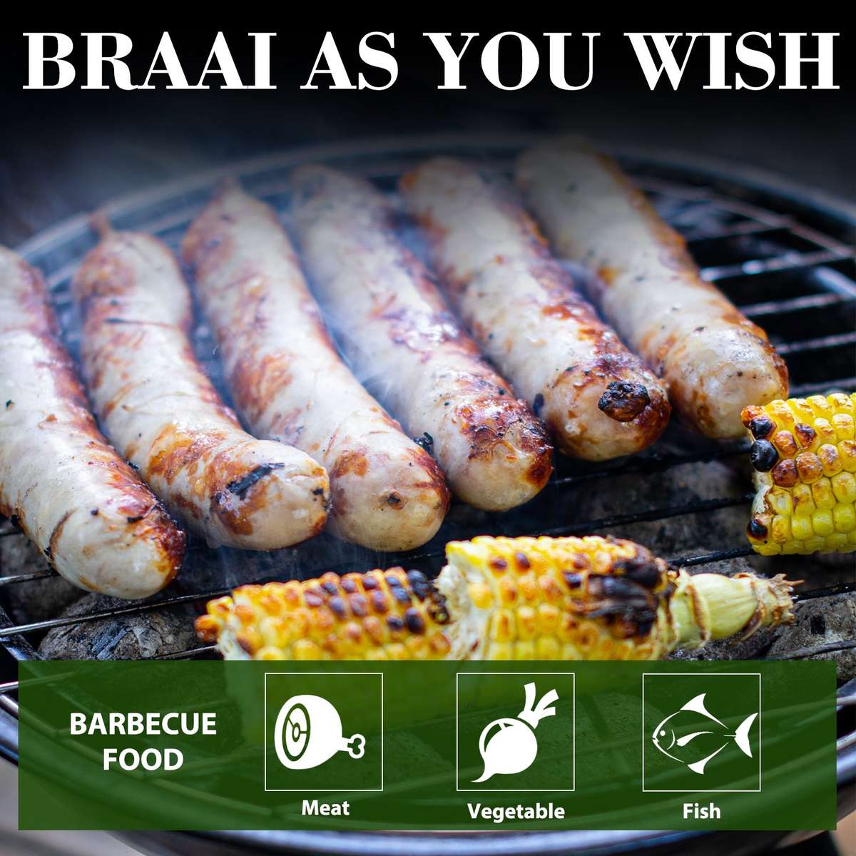 Big5 Kettle Braai 18inch (47cm) Medium Portable