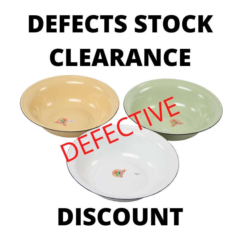 Defects Stock Clearance! Enamel Wash Basin