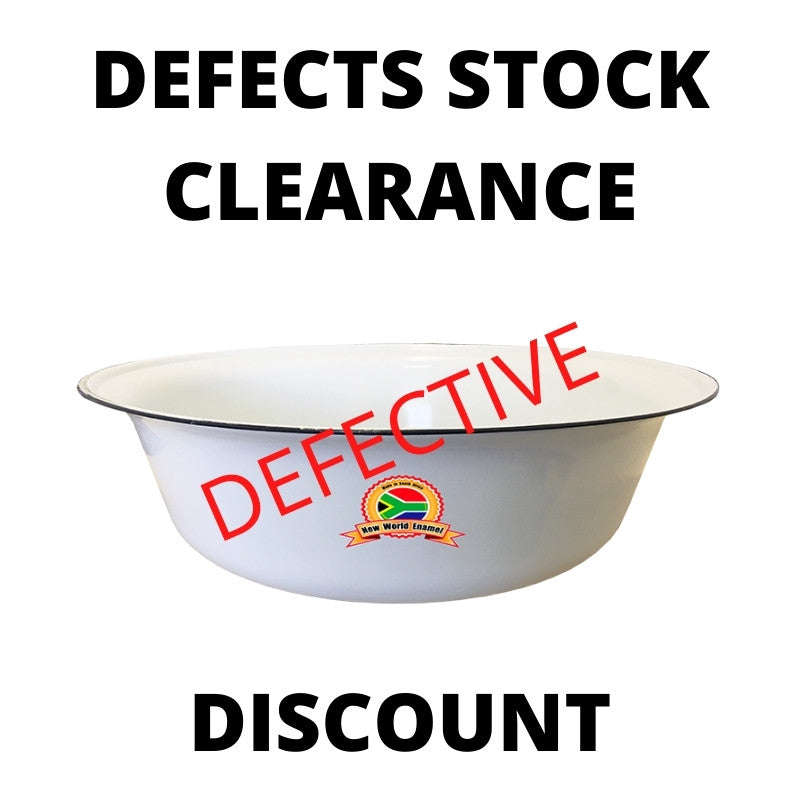 Defects Stock Clearance! Enamel Wash Basin