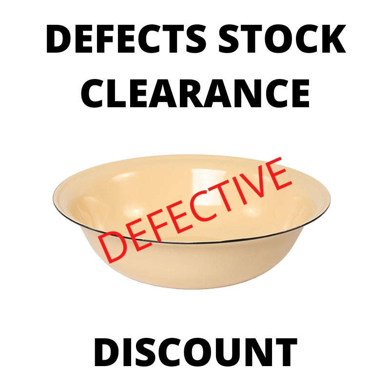 Defects Stock Clearance! Enamel Wash Basin